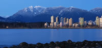 Vancouver lake and mountains