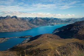View Over Lake in Queenstown, New Zealand